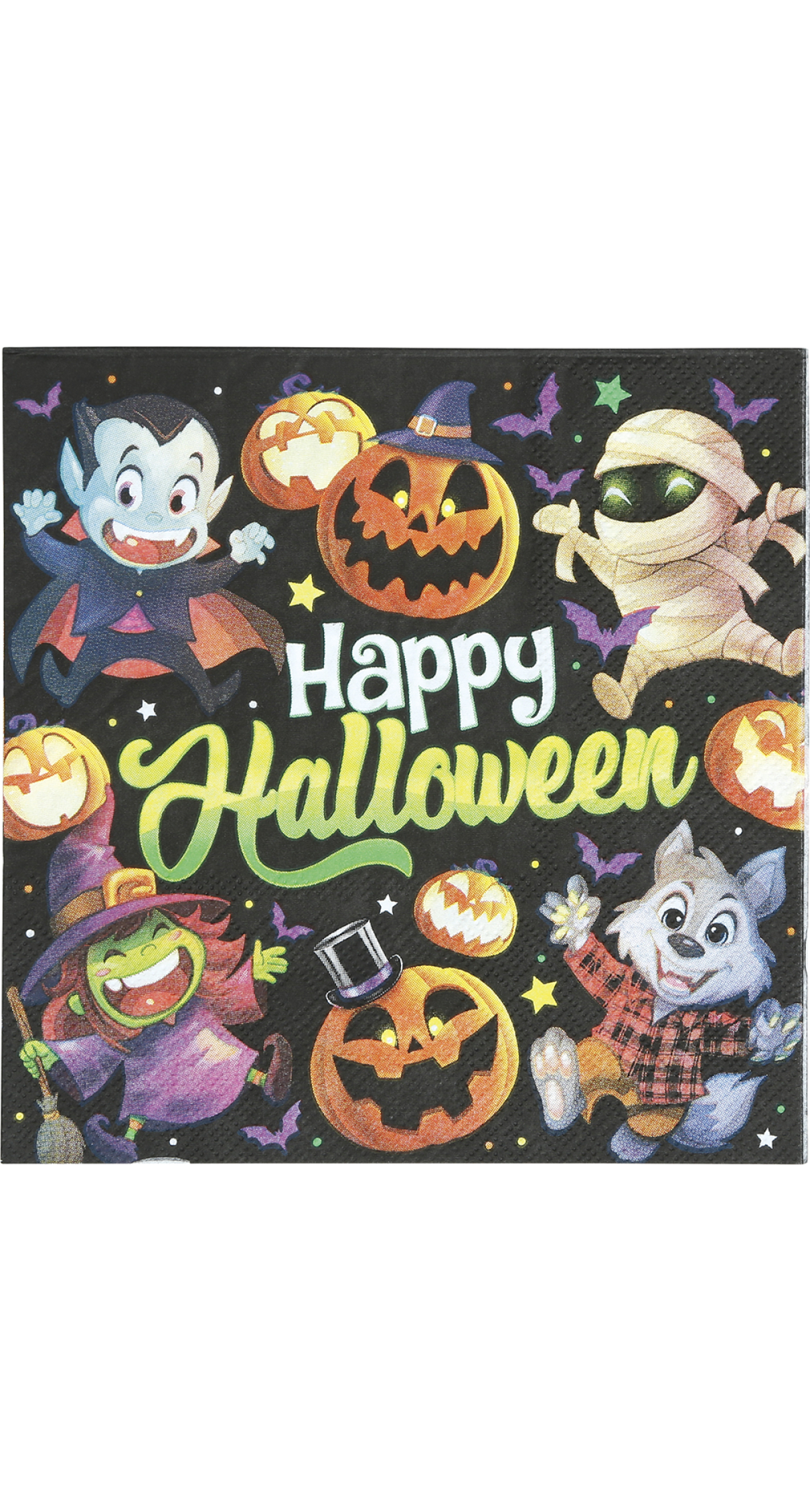 Halloween Little Monsters Napkins 16x16cm - 20pk