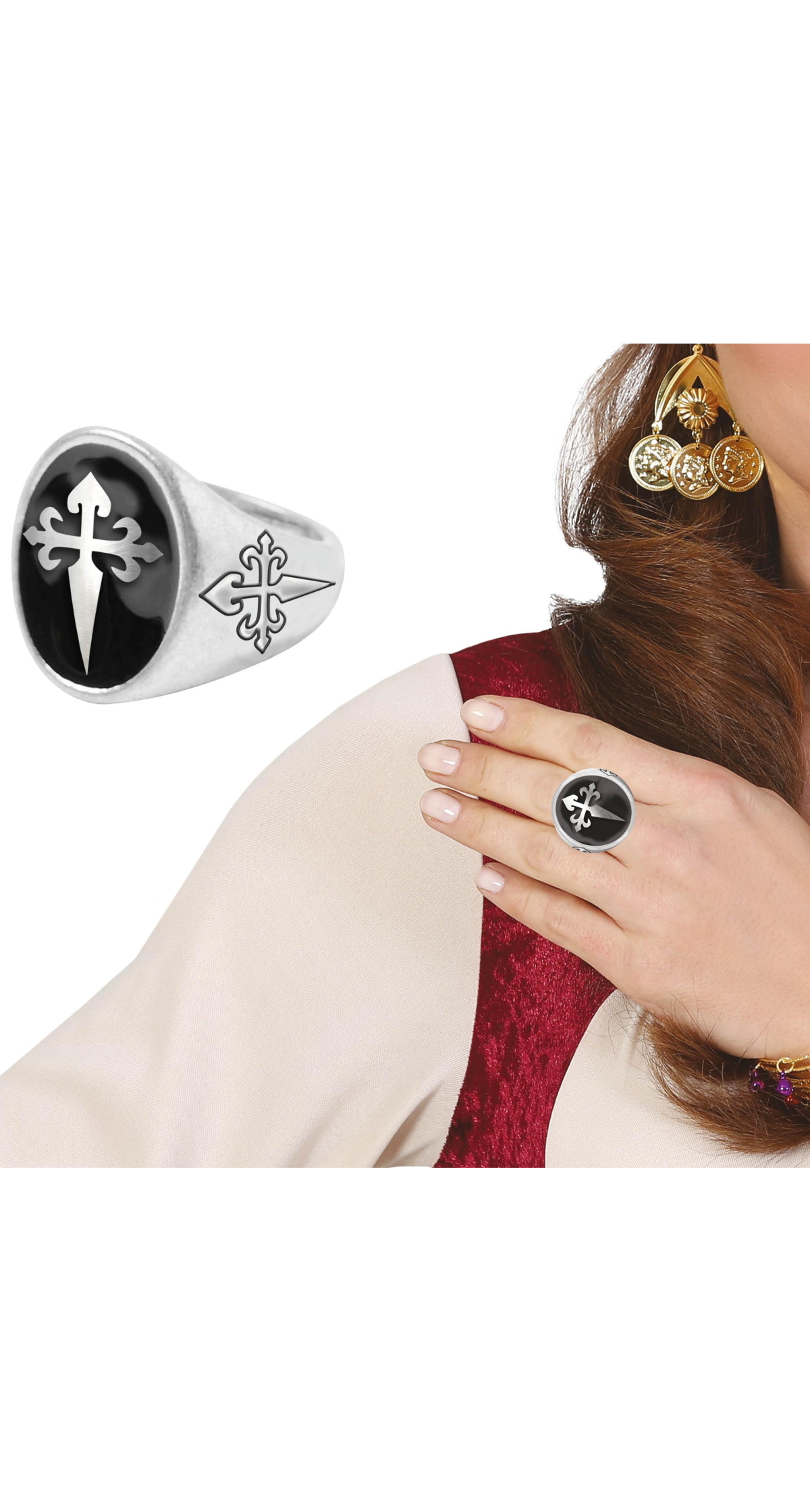 Halloween Cross Ring