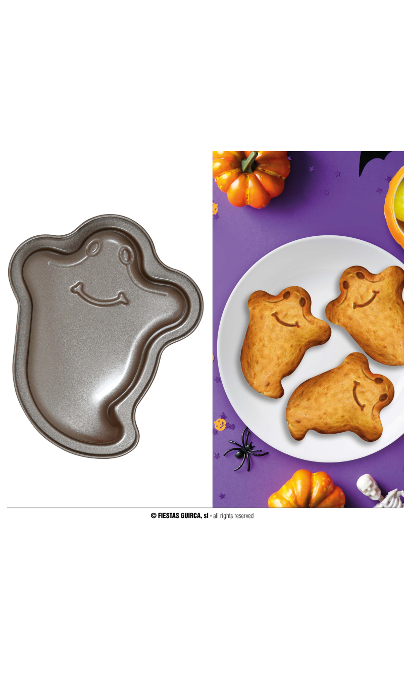 Halloween Metal Cake Pan Ghost Shape - 14cm