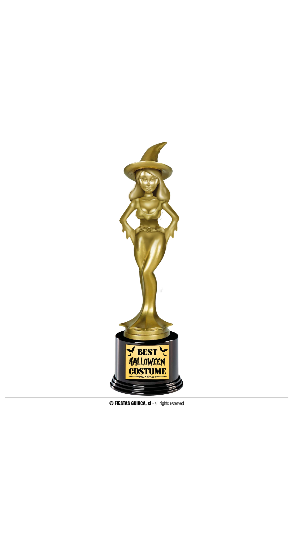 Halloween Best Costume Trophy (Witch) - 22cm