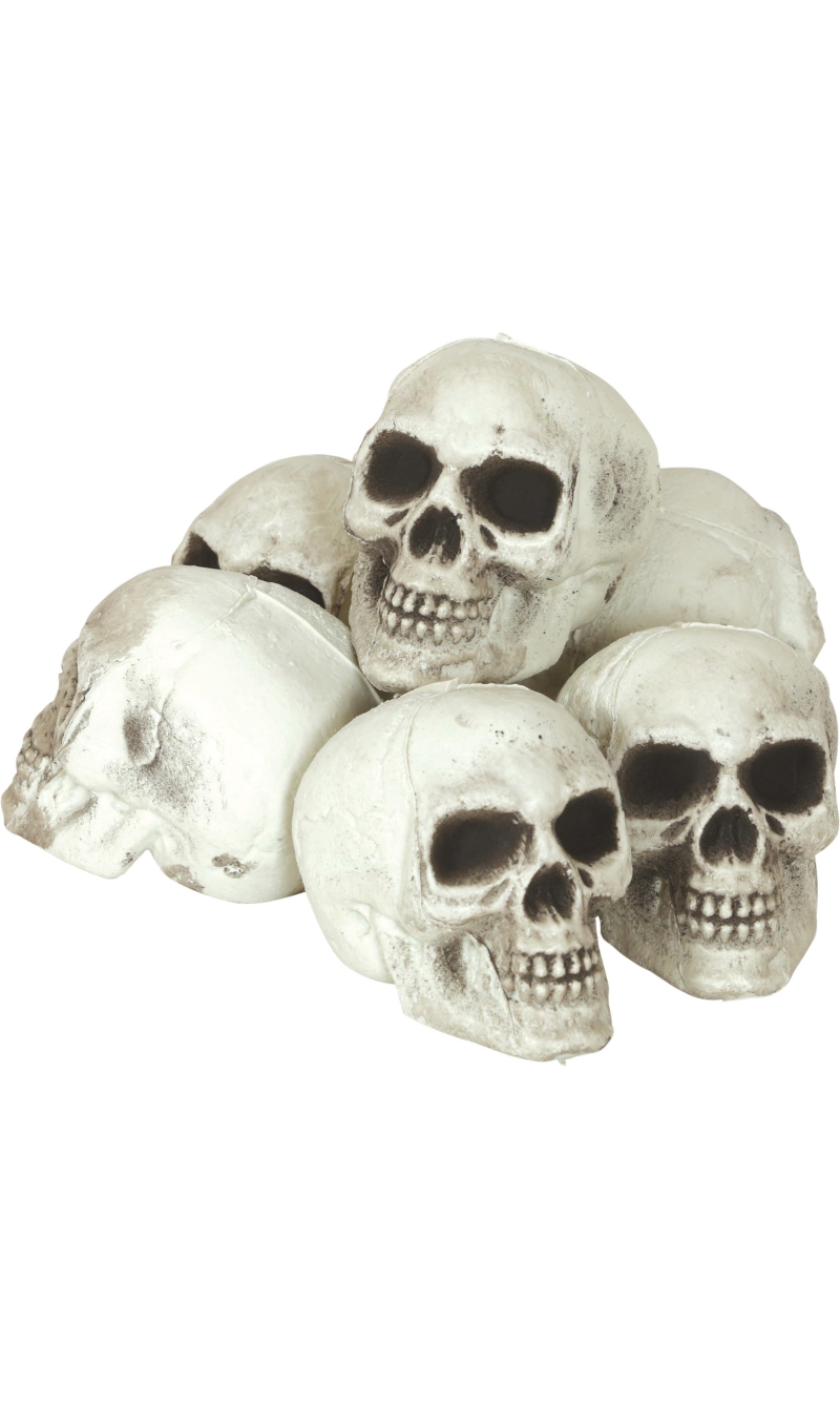 Halloween Skulls 8cm - 6pcs