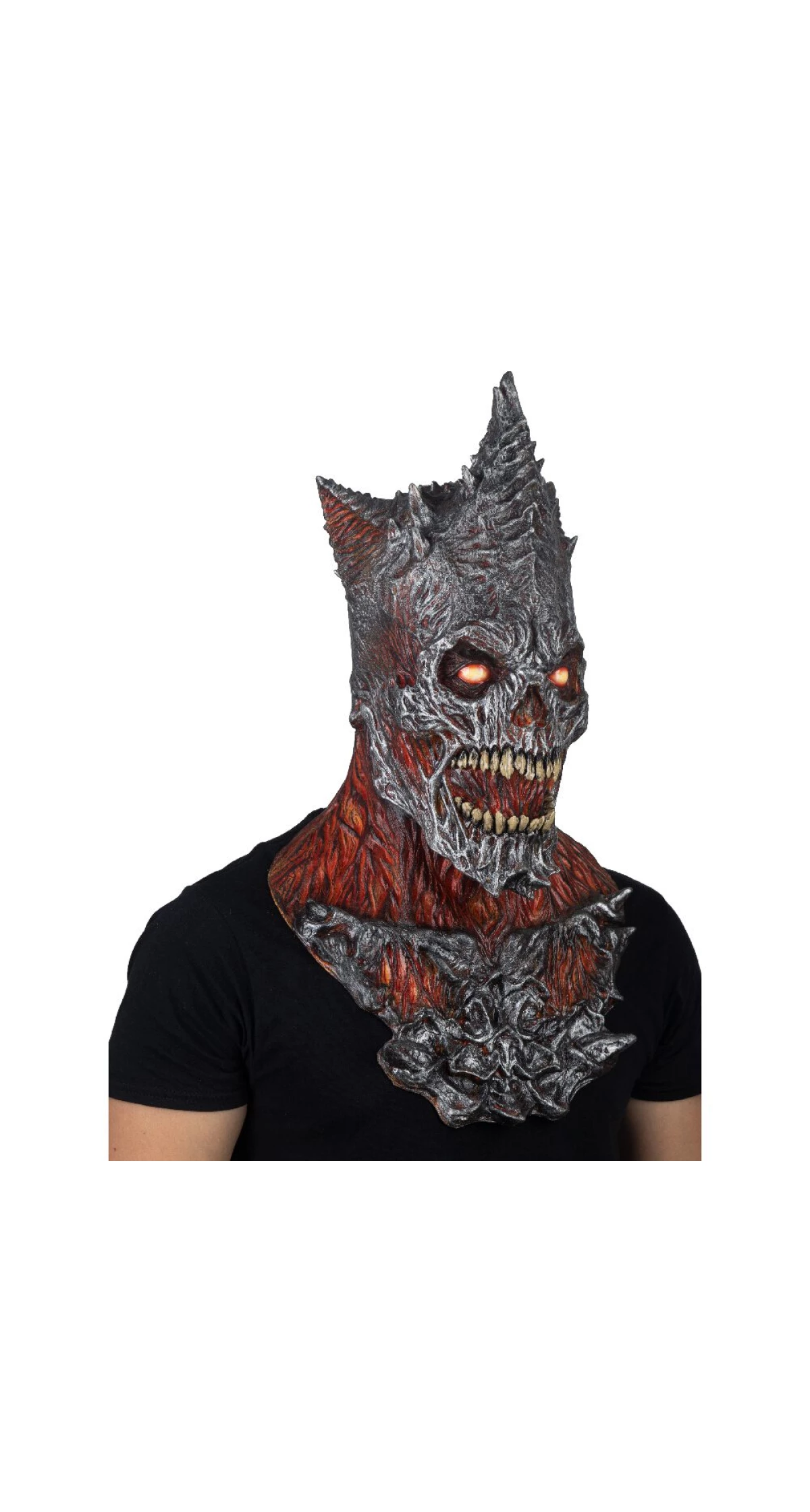 King Reaper Fire (Ghoulish) Latex Mask - Adult One Size - Image 4