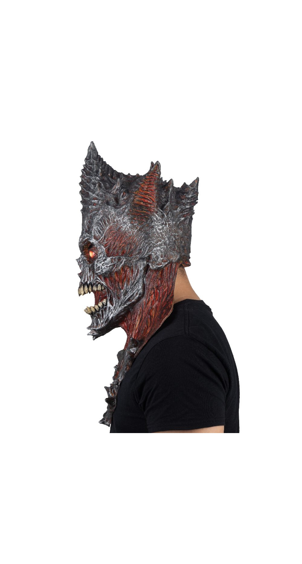 King Reaper Fire (Ghoulish) Latex Mask - Adult One Size - Image 2