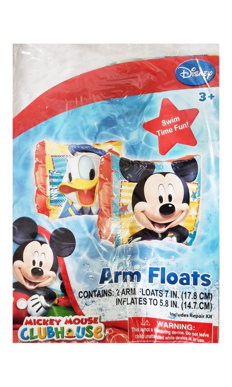 Disney Mickey Mouse Inflatable Arm Bands 17.8cm - For Age 3+ Years