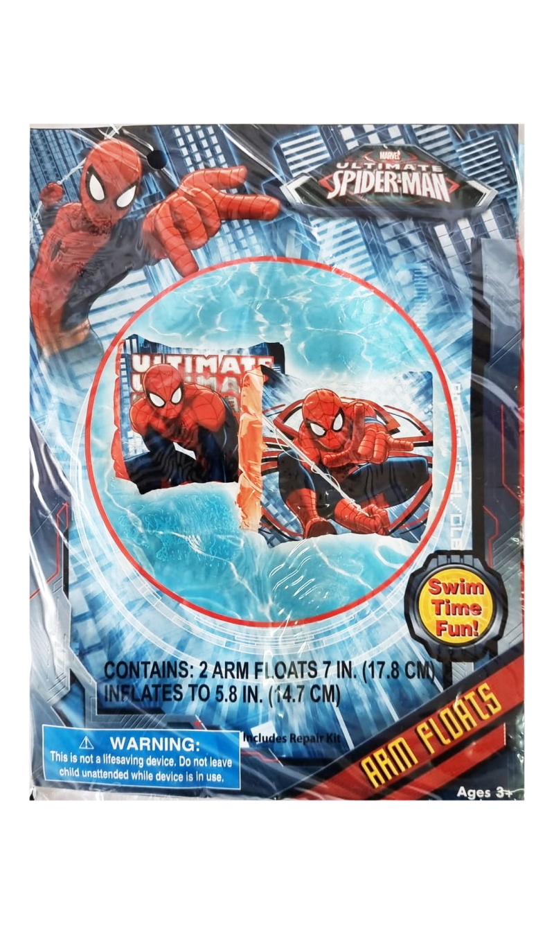Spider-Man Inflatable Arm Bands 17.8cm - For Age 3+ Years