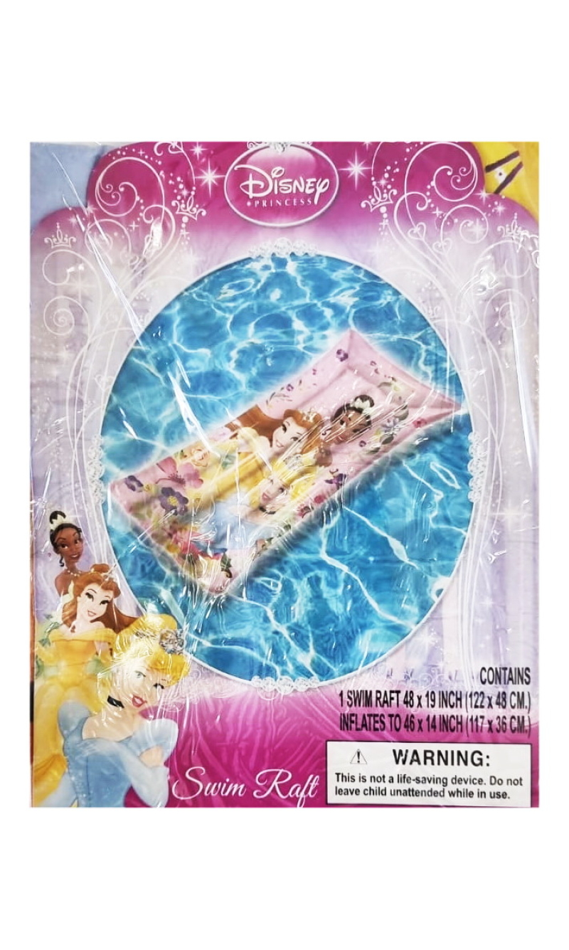 Disney Princess Swim Raft 122x48cm - For Age 3+ Years