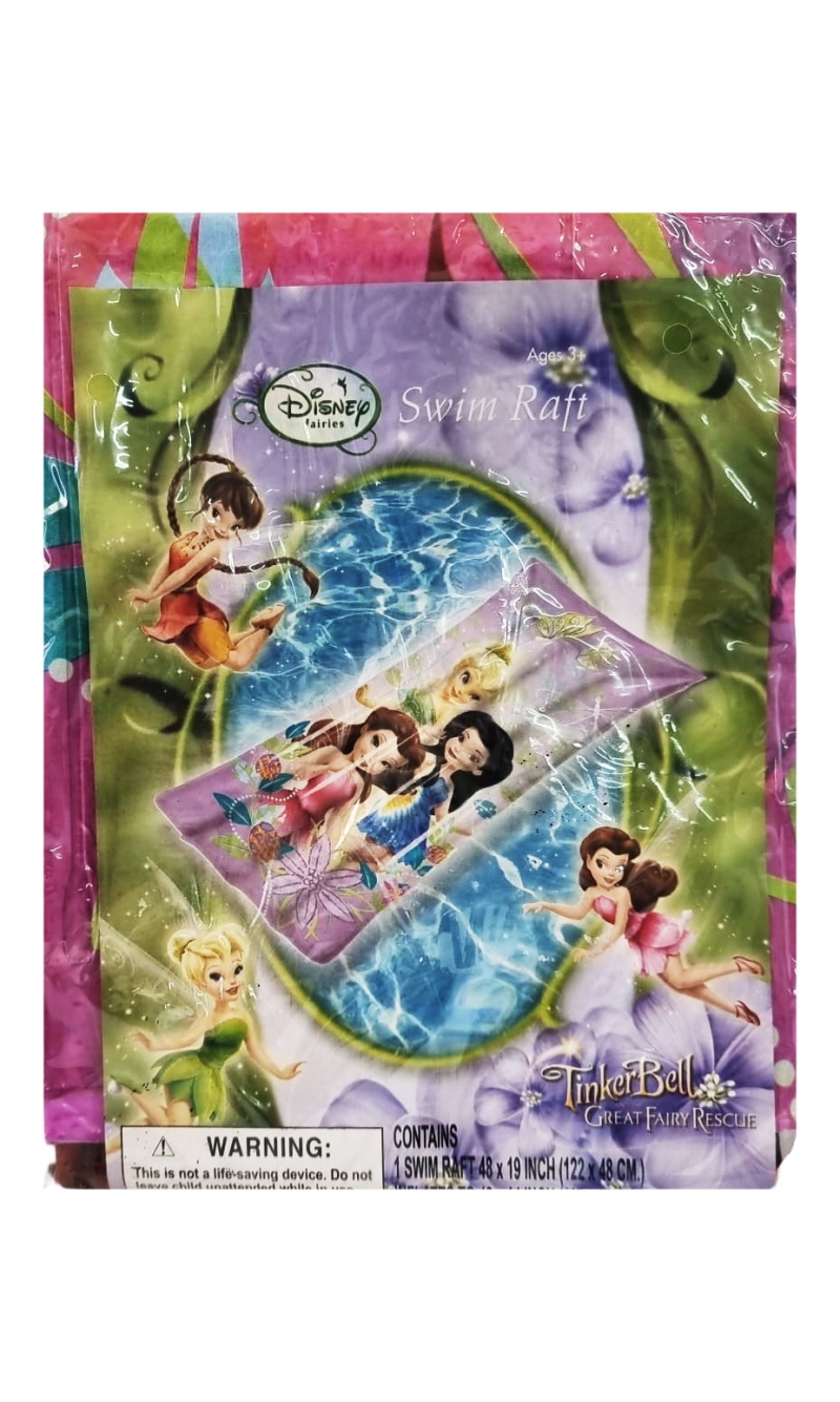 Disney Tinker Bell Swim Raft 122x48cm - For Age 3+ Years