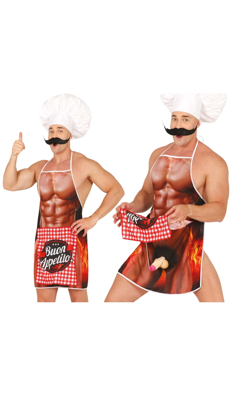 Bachelor Naughty Chef Apron With Willy Surprise
