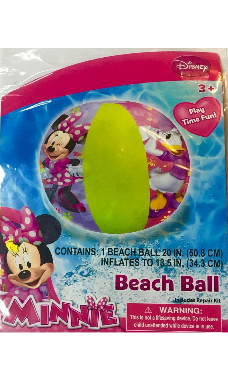Disney Minnie & Daisy Beach Ball 50.8x34.3cm - For Age 3+ Years