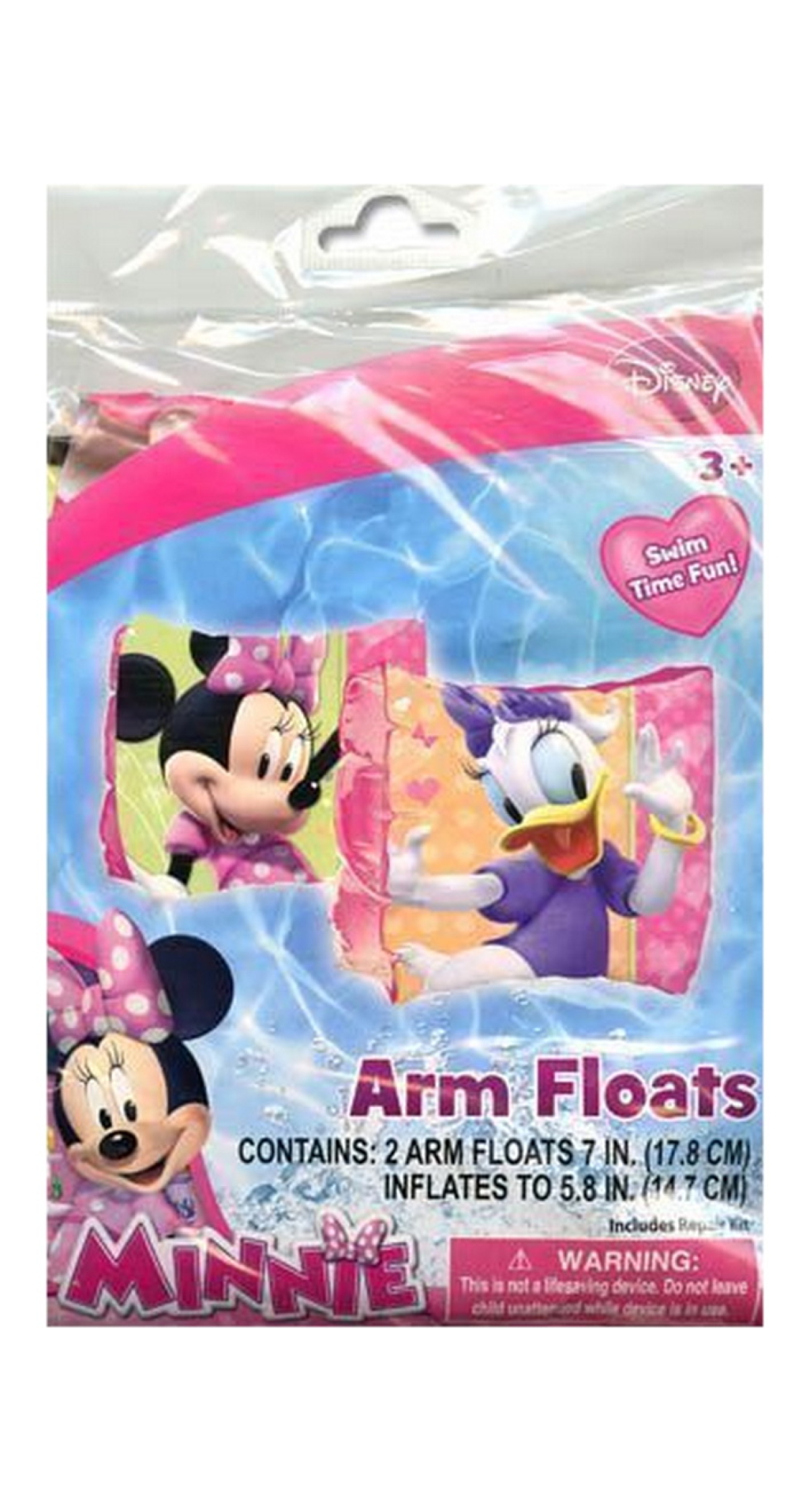 Disney Minnie Mouse & Daisy Inflatable Arm Bands 17.8cm - For Age 3+ Years