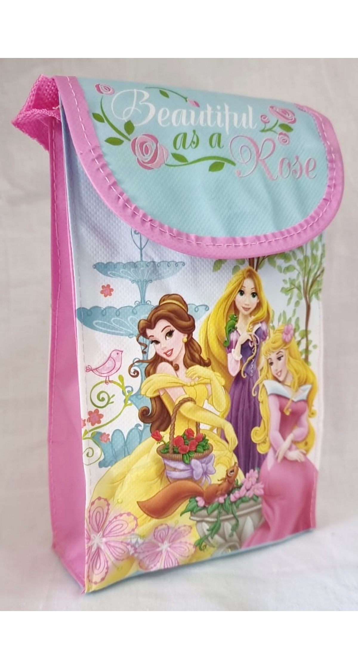 Disney Princess Party Favour Bag With Flap & Handle â€“ 25x14cm