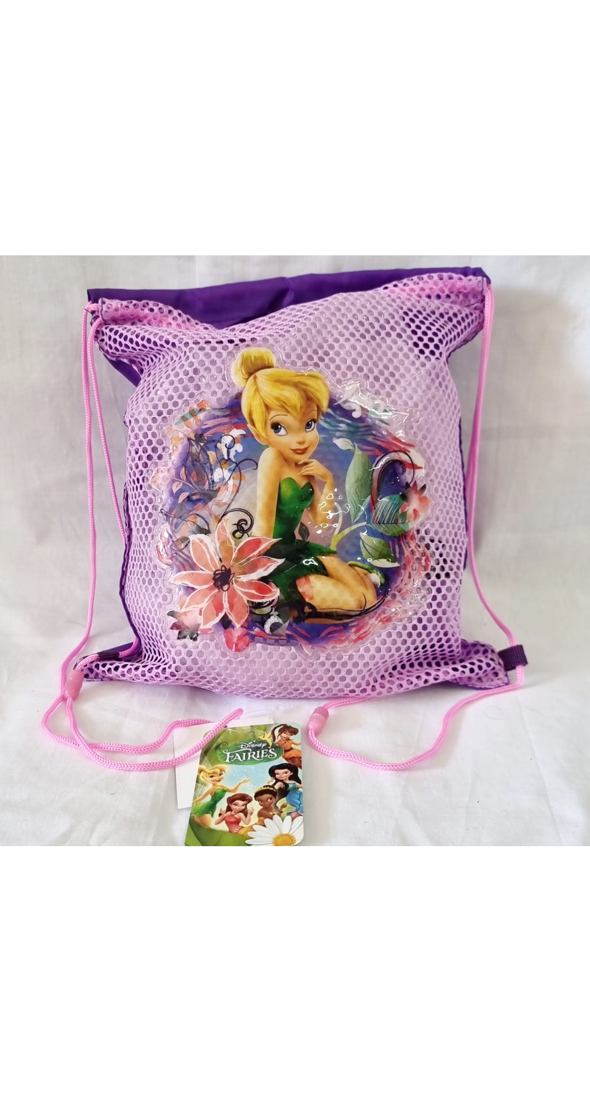 Beach Net Carrier Bag Tinker Bell - 31x26cm