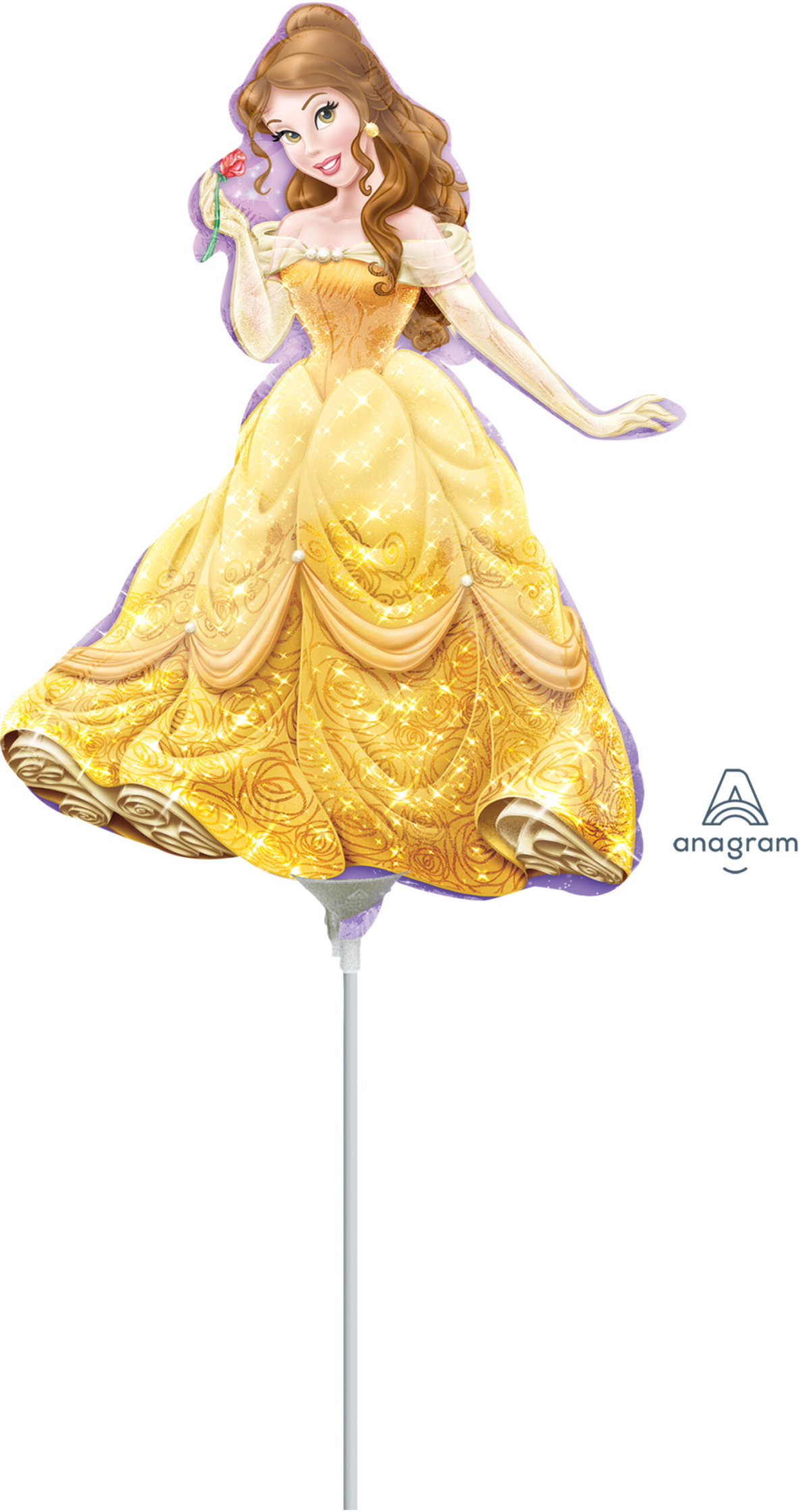 Princess Belle Mini Air-Filled Foil Balloon 14" (23cm)