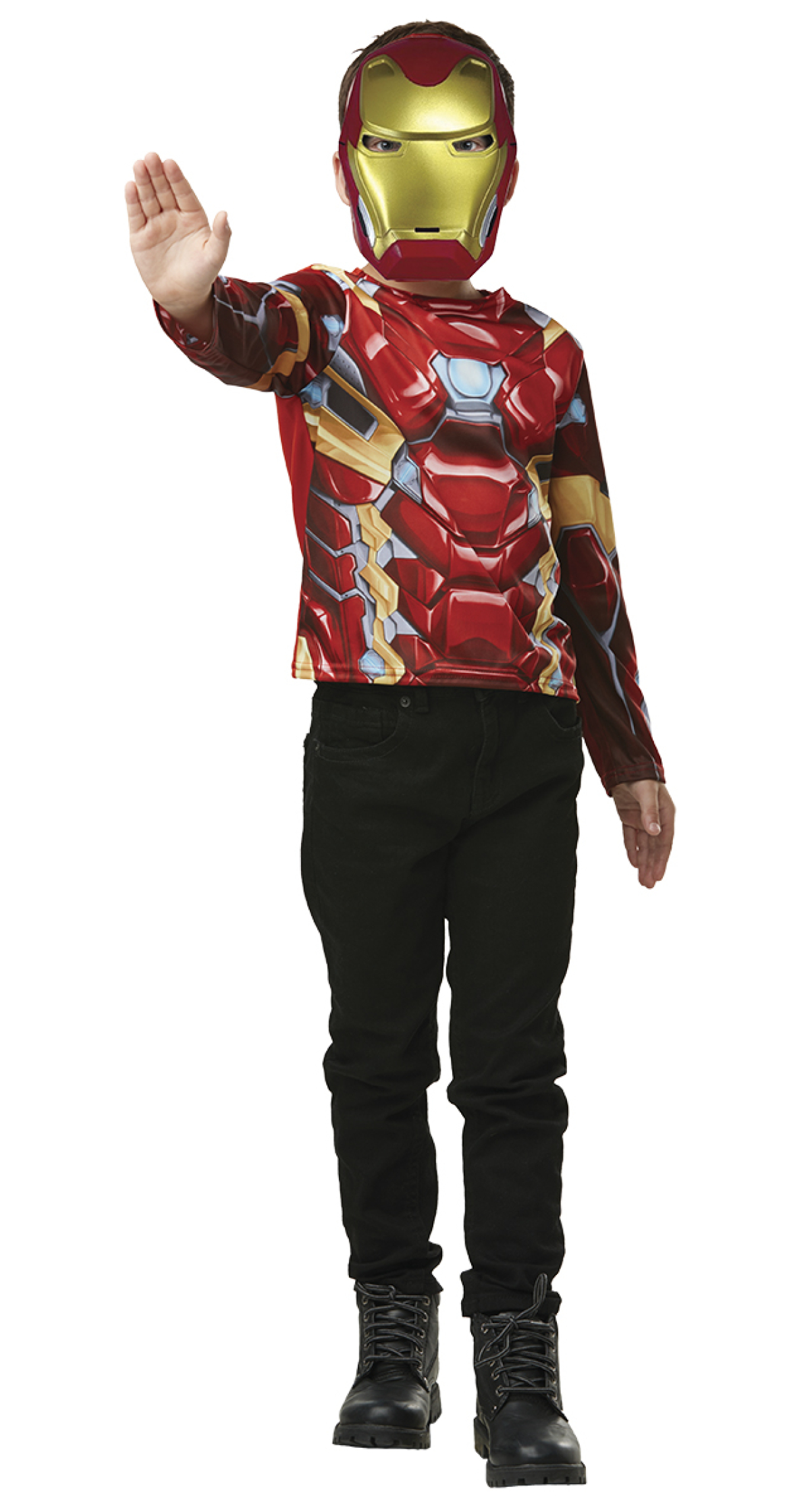 Official Licensed Iron Man Top & Mask - Age 5 to 8 Years
