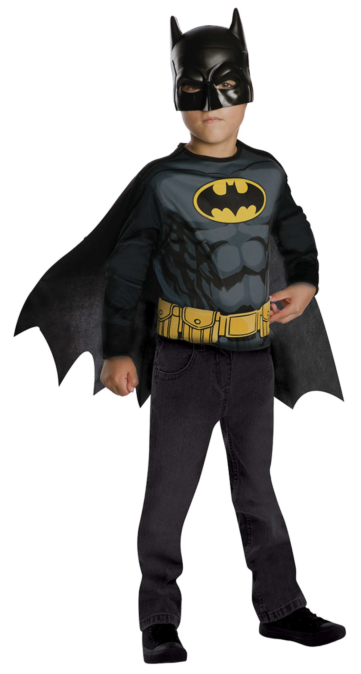Official Licensed Batman Top & Mask - Age 5 to 8 Years