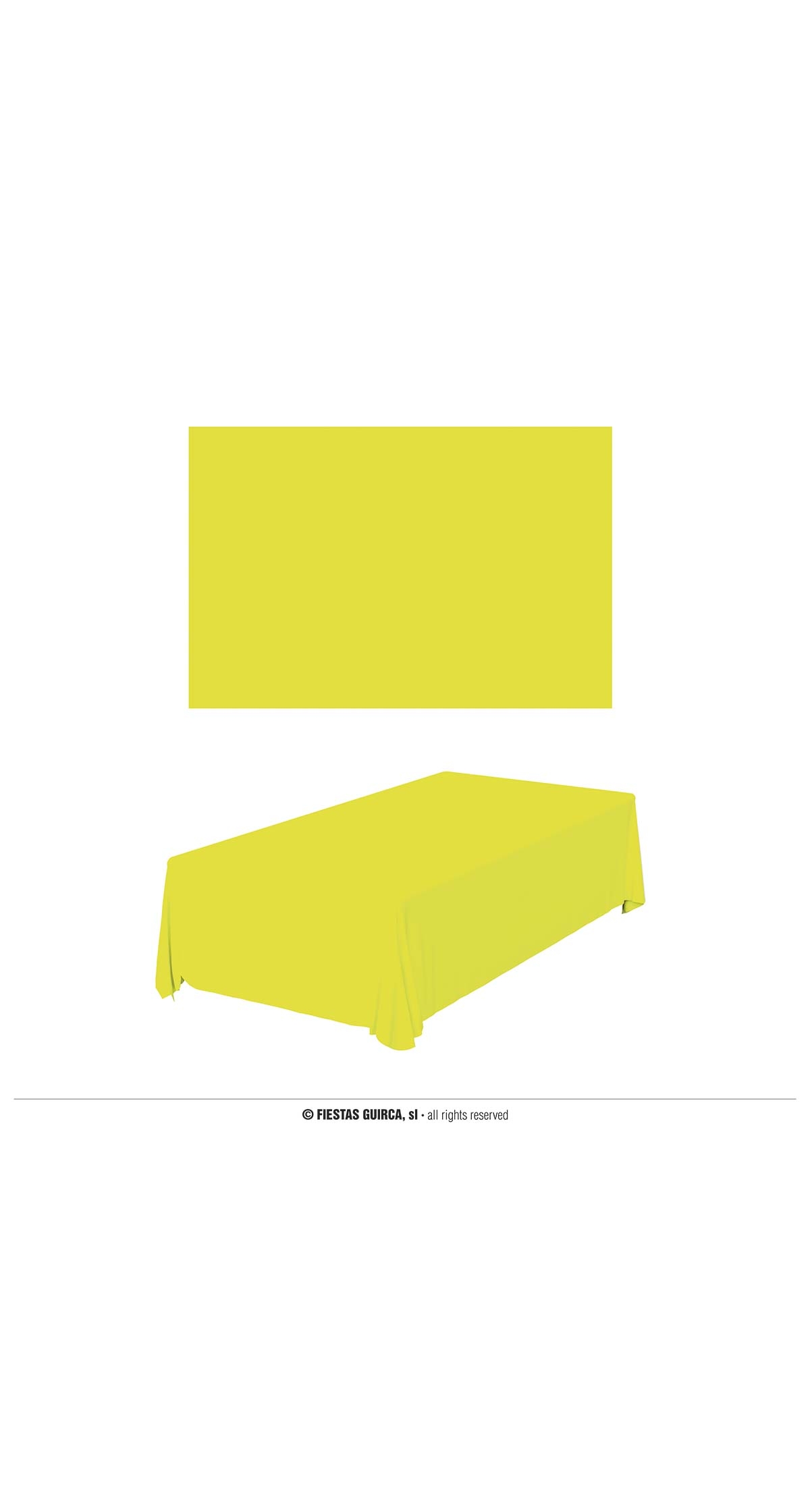 Neon Yellow Tablecover - 137x274cm