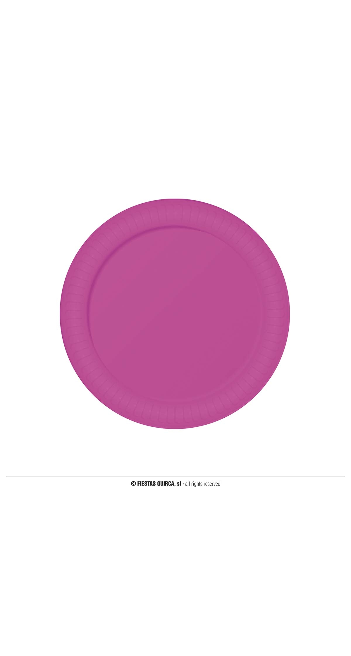 Neon Fuchsia Plates Fuchsia 23cm - 6pk