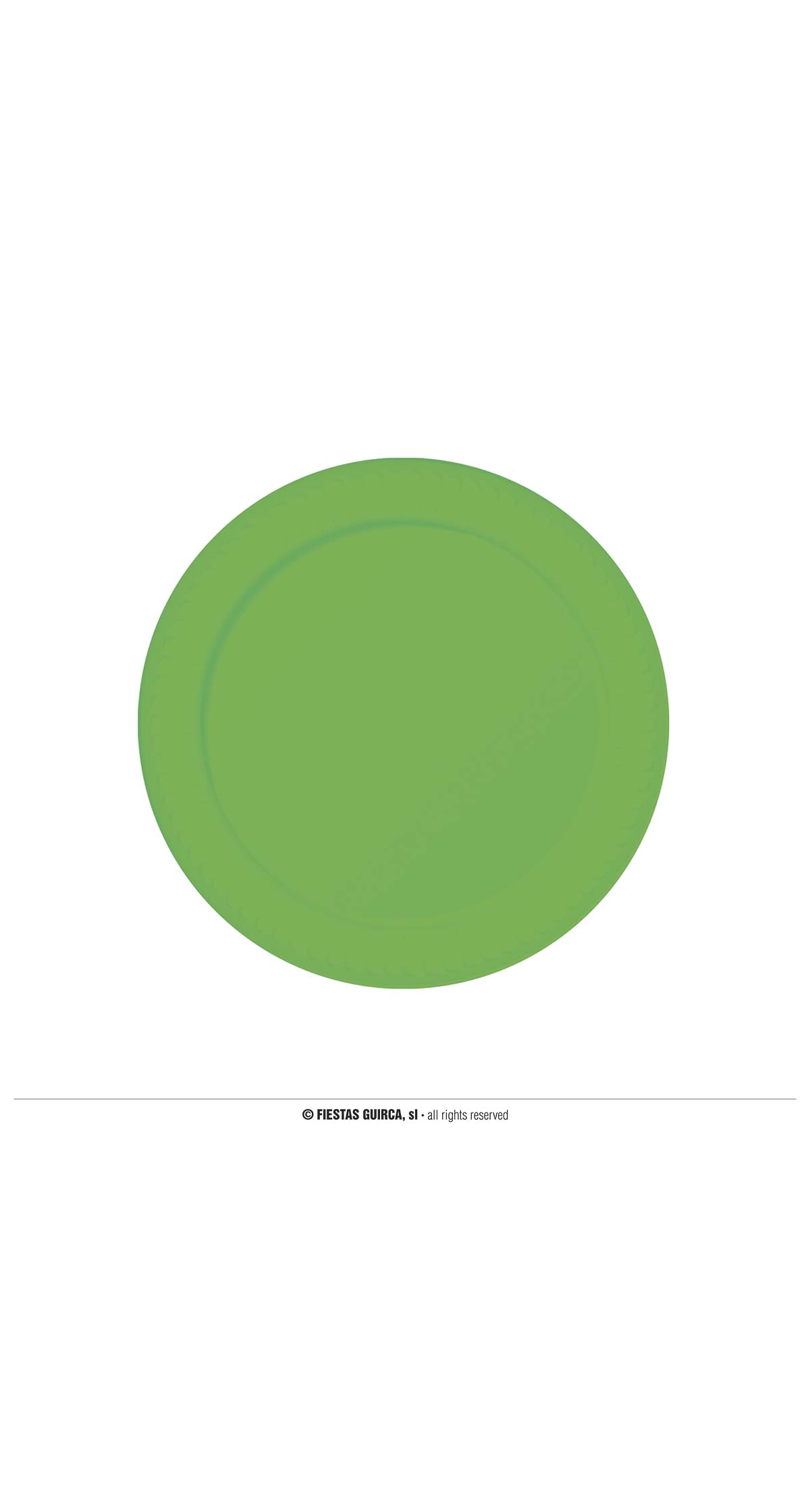 Neon Green Plates Fuchsia 23cm - 6pk