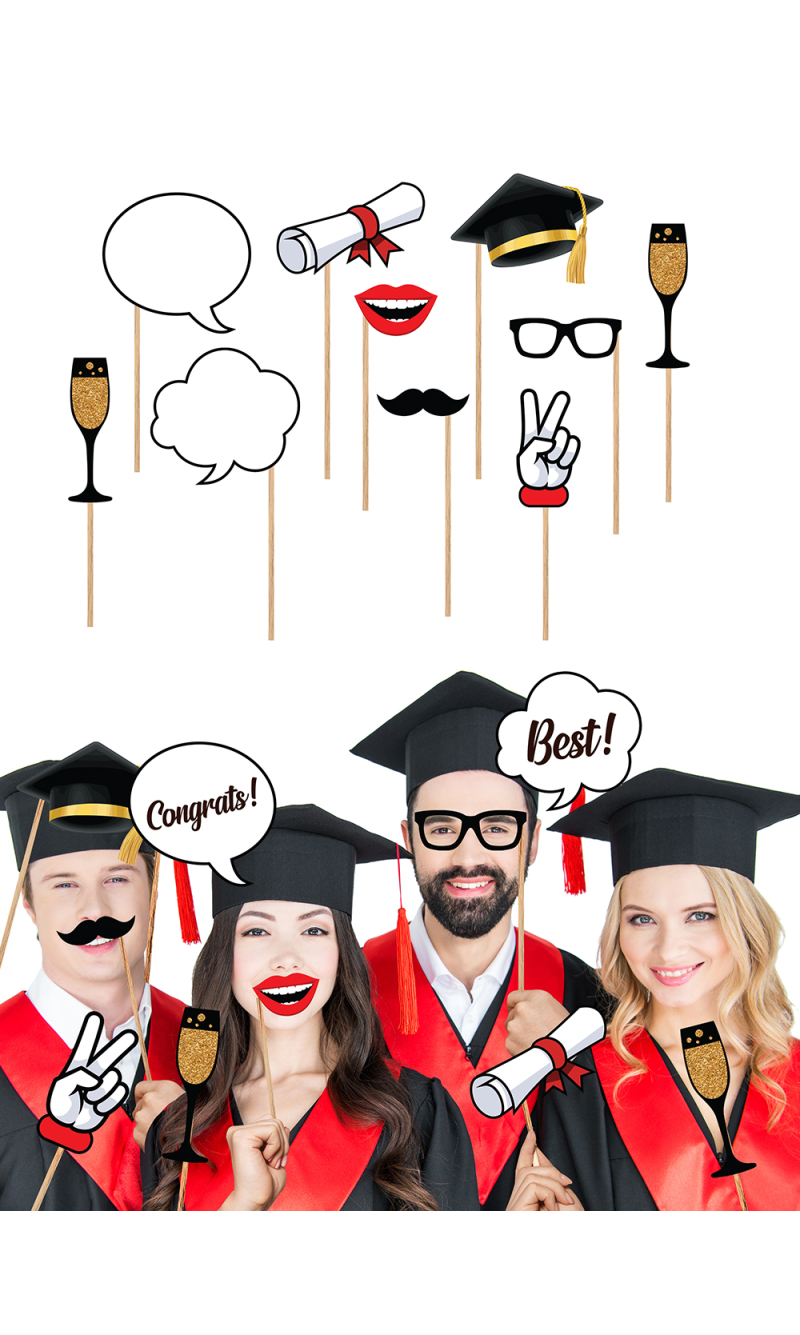 Graduation Photo Props - 10pcs