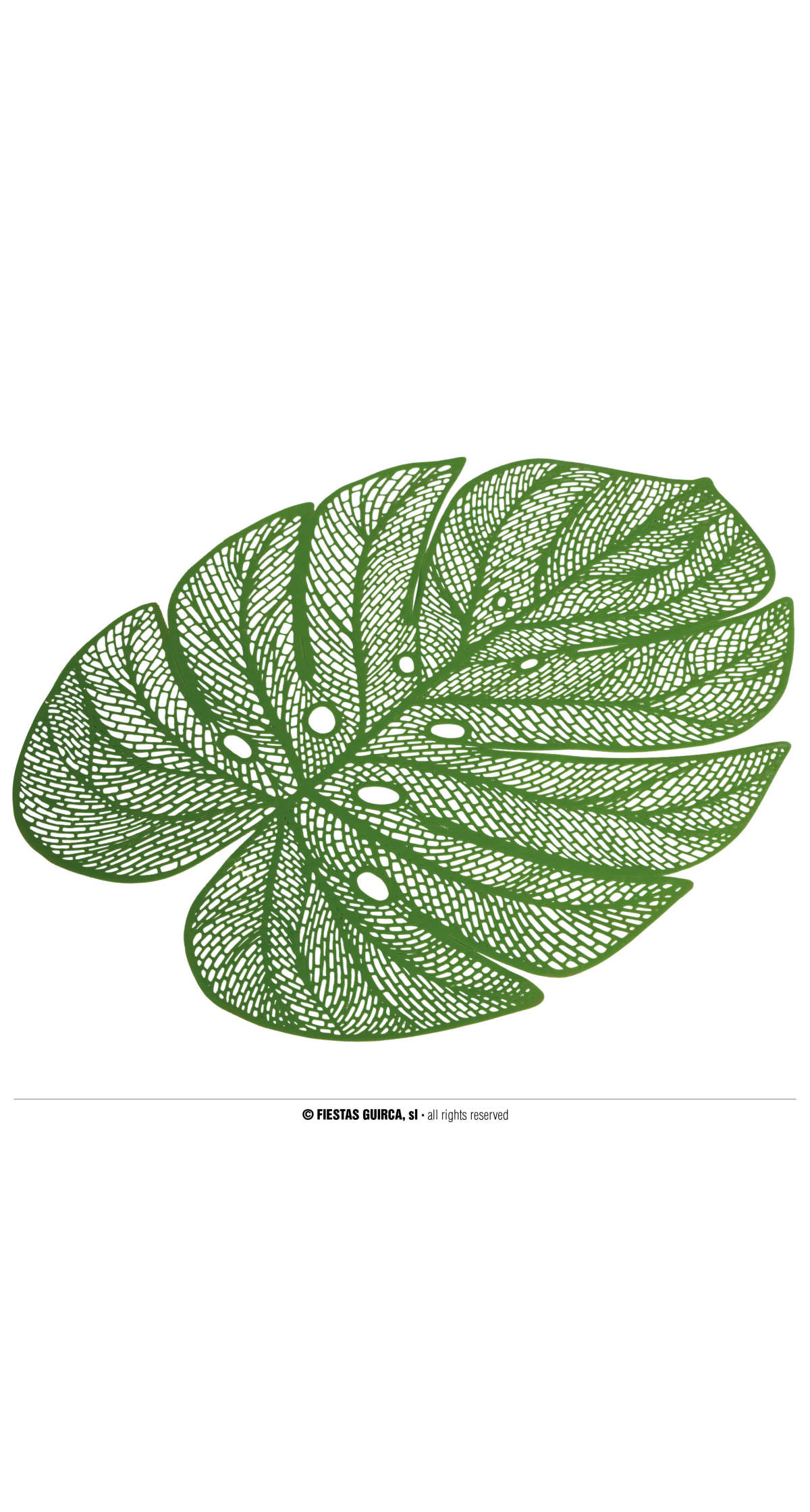 Hawaiian Leaf Placemat - 45cm