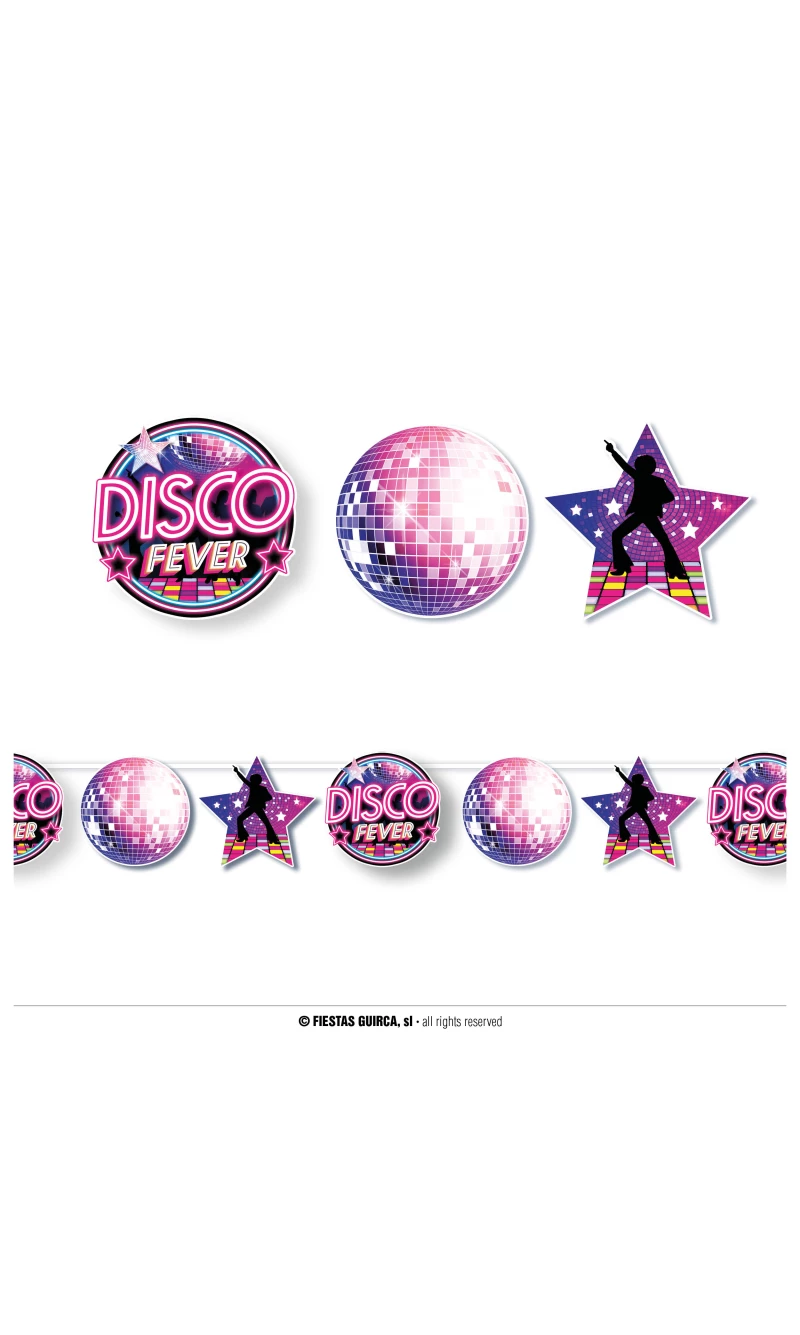 Disco Fever Garland Banner - 300cm