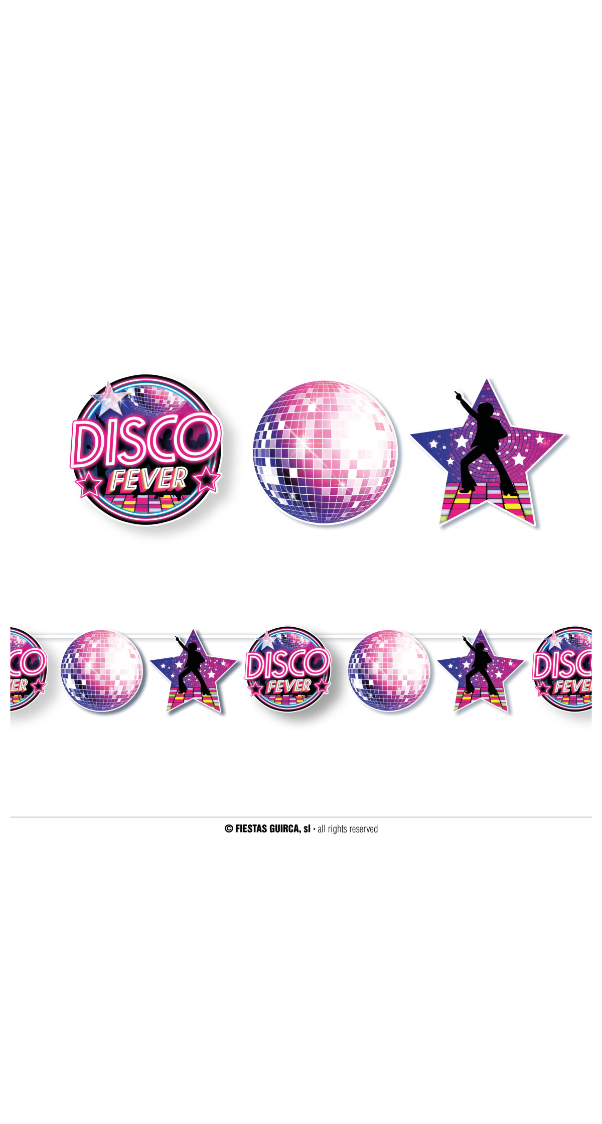 Disco Fever Garland Banner - 300cm