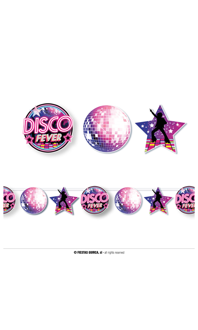 Disco Fever Garland Banner - 300cm