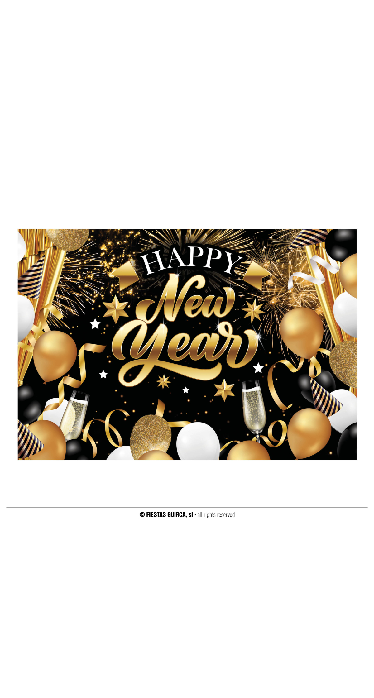 Happy New Year Backdrop - 220x150cm