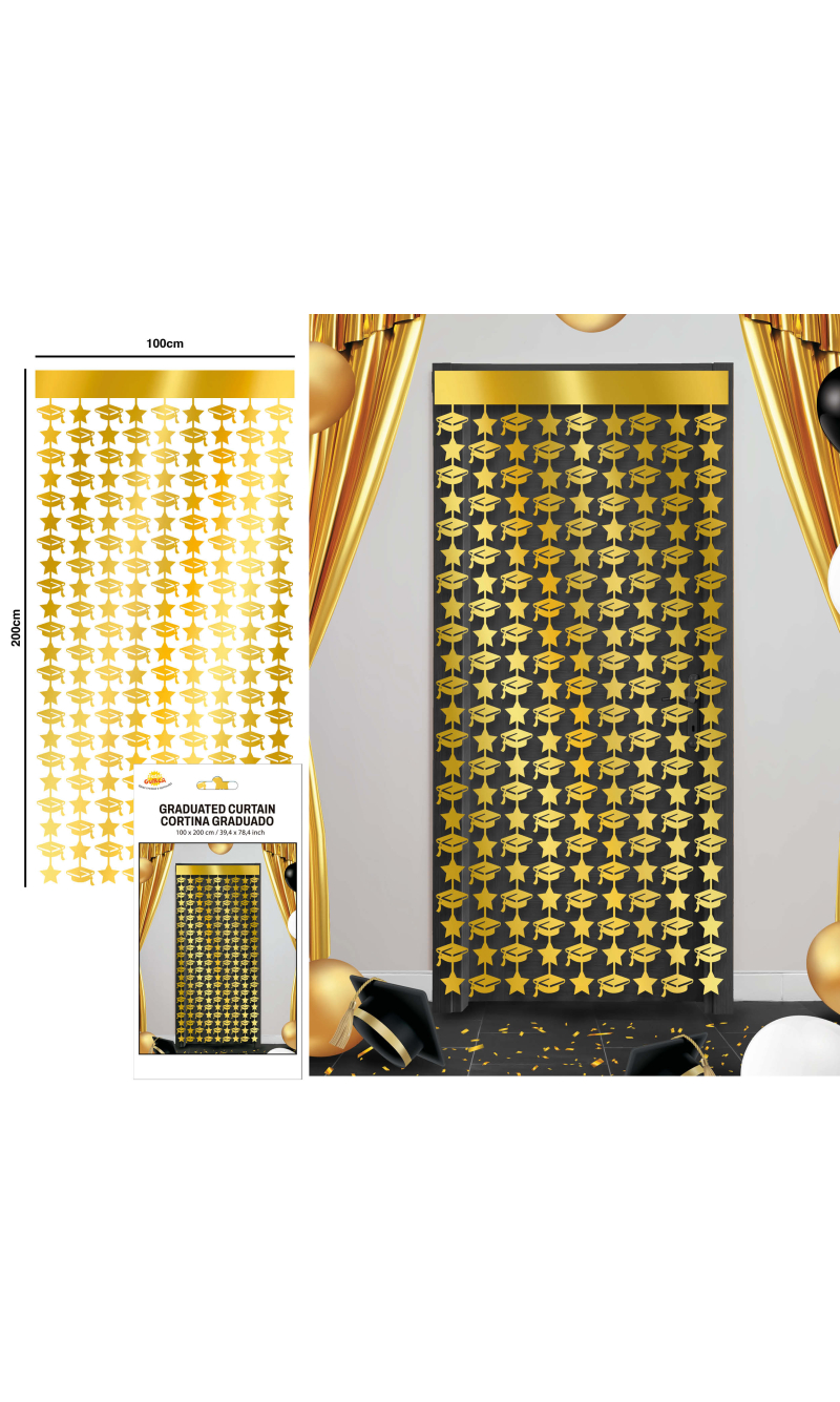 Graduation Tinsel Curtain 100x200cm