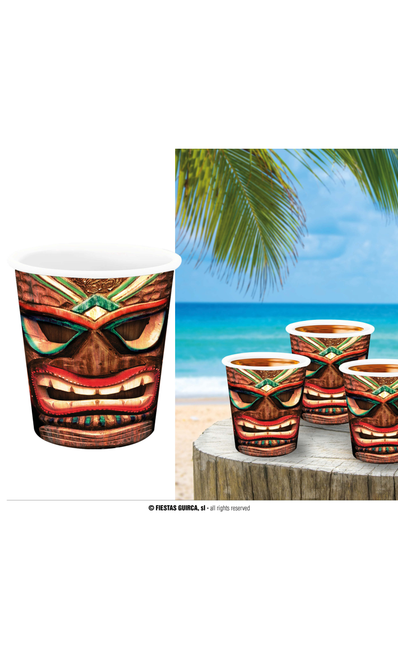 Hawaiian Shot Glasses 5x6cm - 3pk