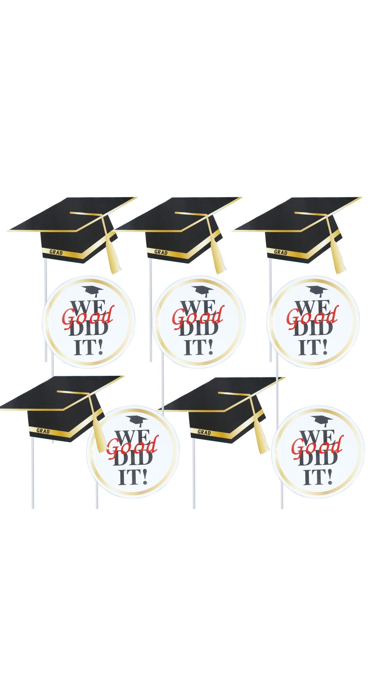 Graduation Assorted Photo Props - 10pcs