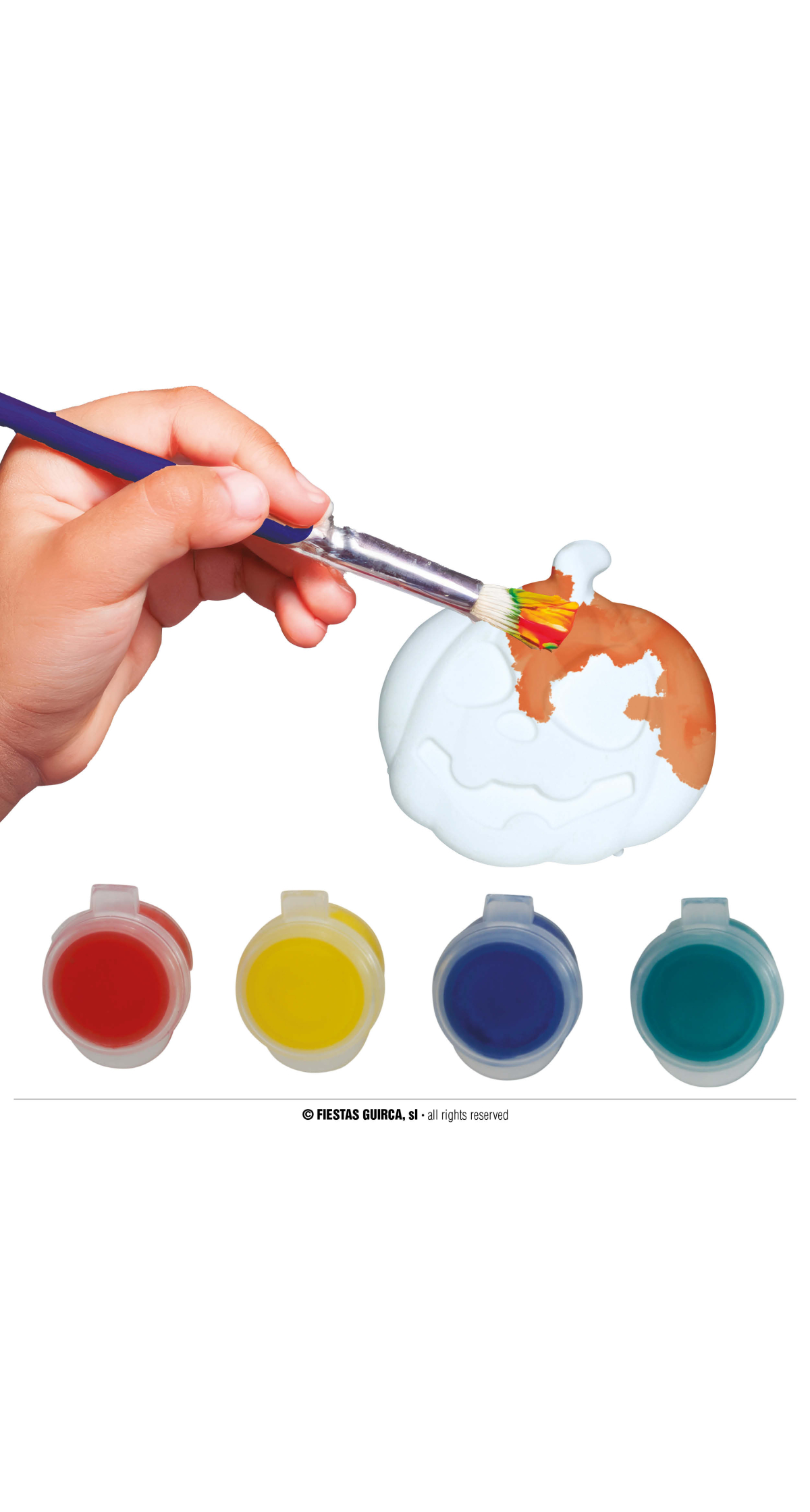 Crafts Pumpkin For Painting (Incl. Paint) 6cm