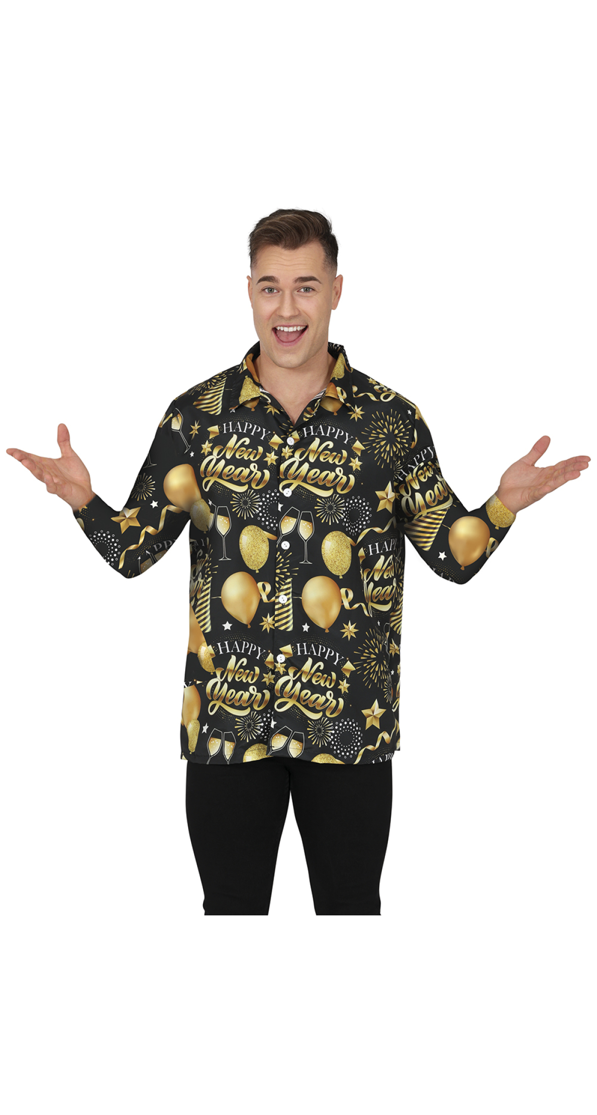 Happy New Year Shirt 48 - 50 (M)