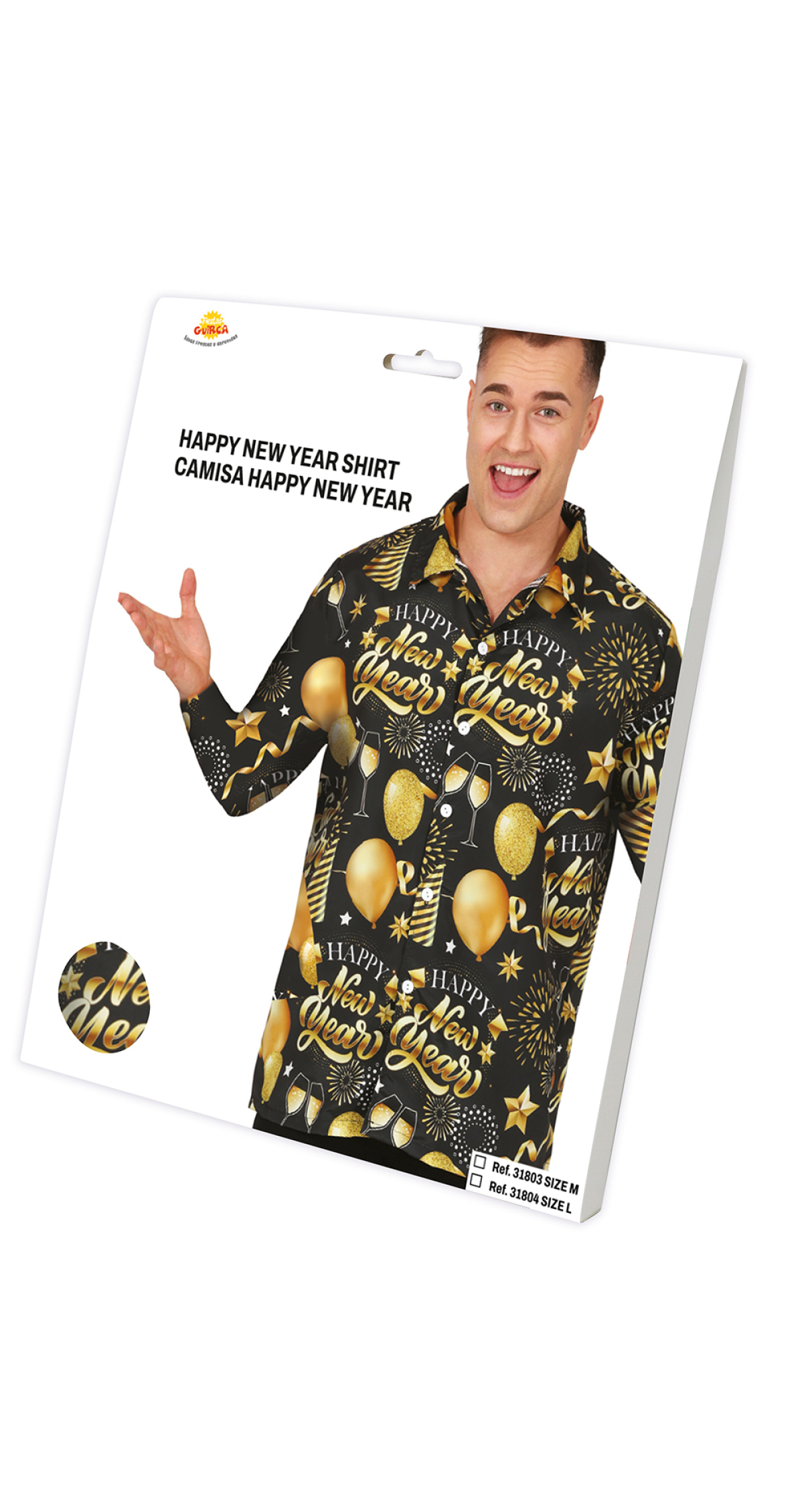 Happy New Year Shirt 48 - 50 (M) - Image 3
