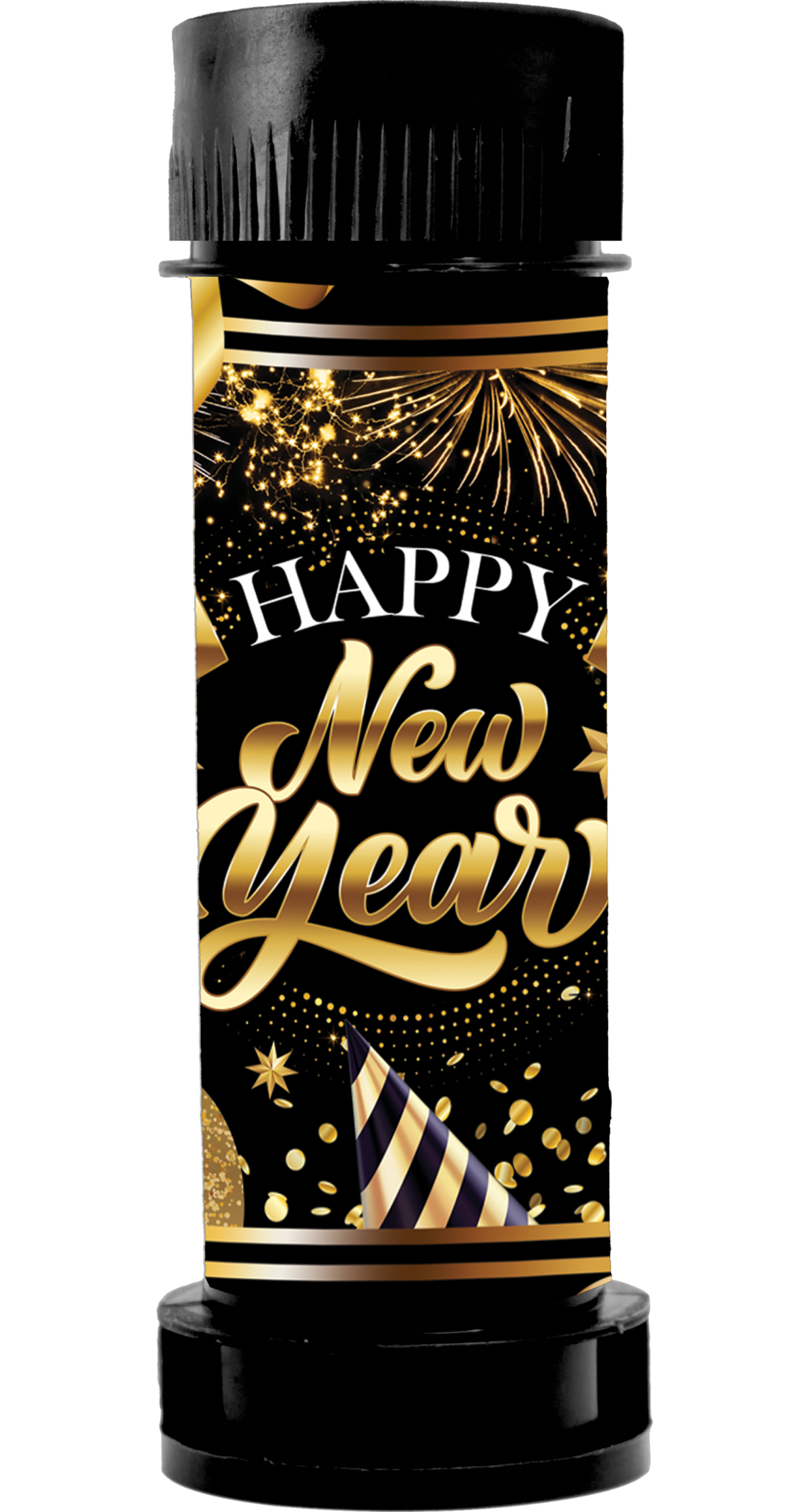 Happy New Year Soap Bubble Tub 14cm - 1pc