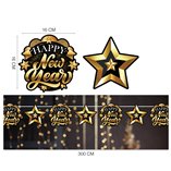 Happy New Year Garland 300cm 16x16cm