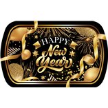 Happy New Year Tray 39x24cm Plastic