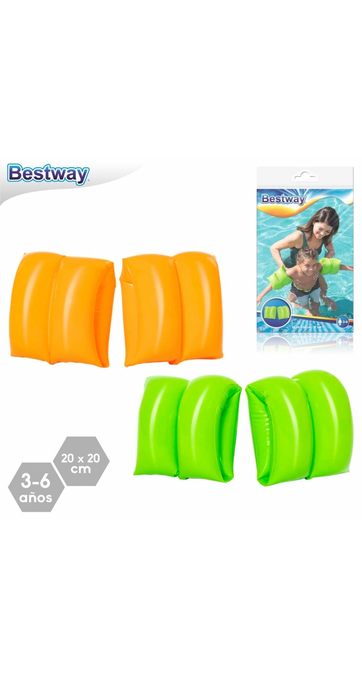 Bestway Armbands Yellow Color for Age 3 to 6 Years (Online Only) - Image 2