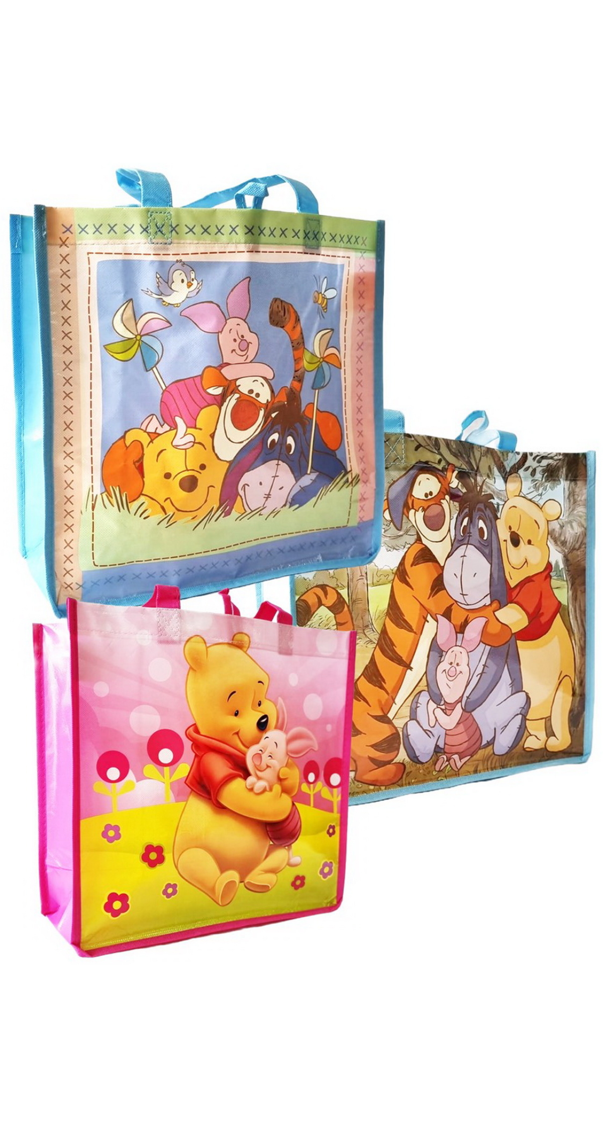 Winnie The Pooh (Assorted Design) Reusable Tote Party Favour / Gift Bag – 34.5x35.5cm