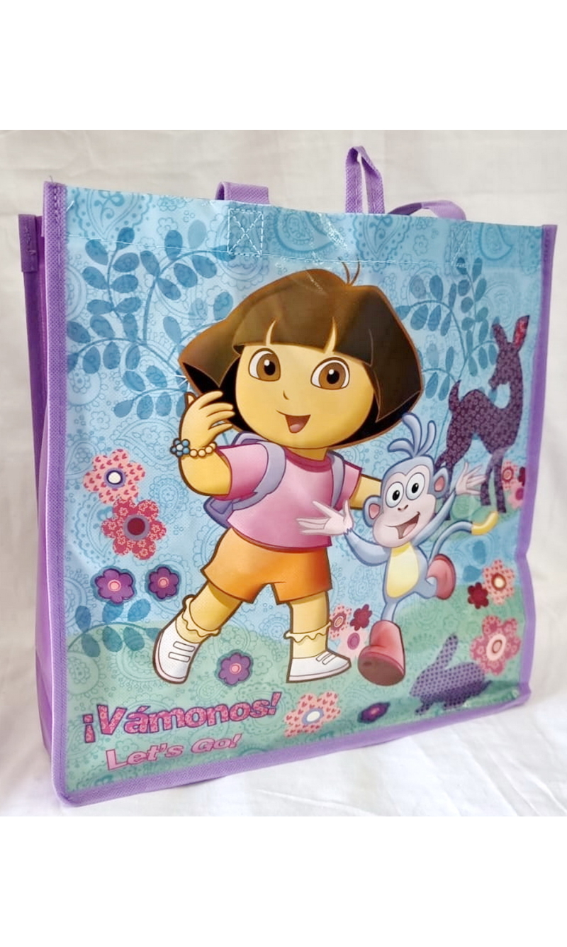 Dora The Explorer Let's Go Reusable Tote Gift Bag â€“ 35Ã—34.5cm
