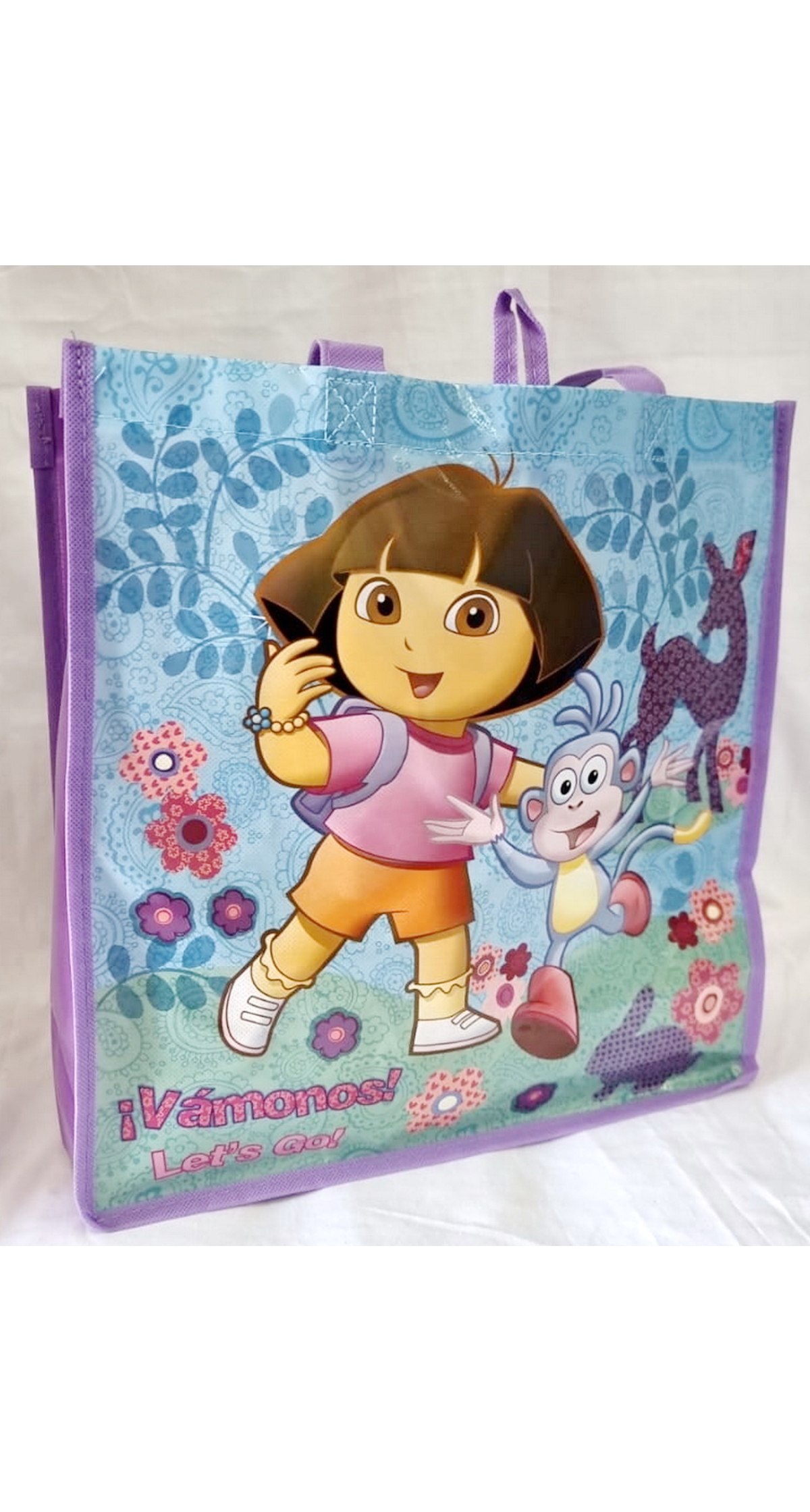 Dora The Explorer Let's Go Reusable Tote Gift Bag – 35×34.5cm
