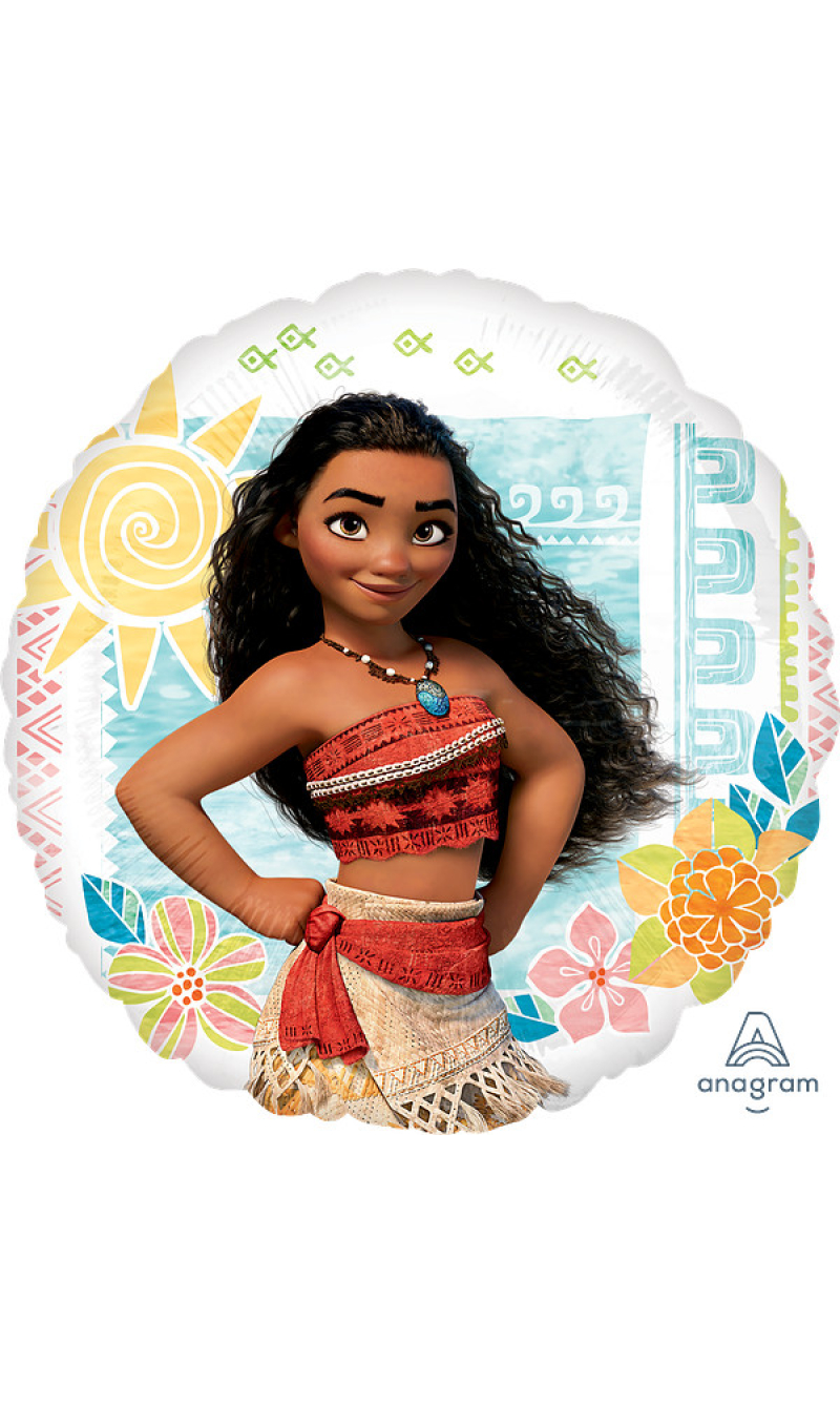 Moana Standard Circle Foil Balloon 17" (42cm)