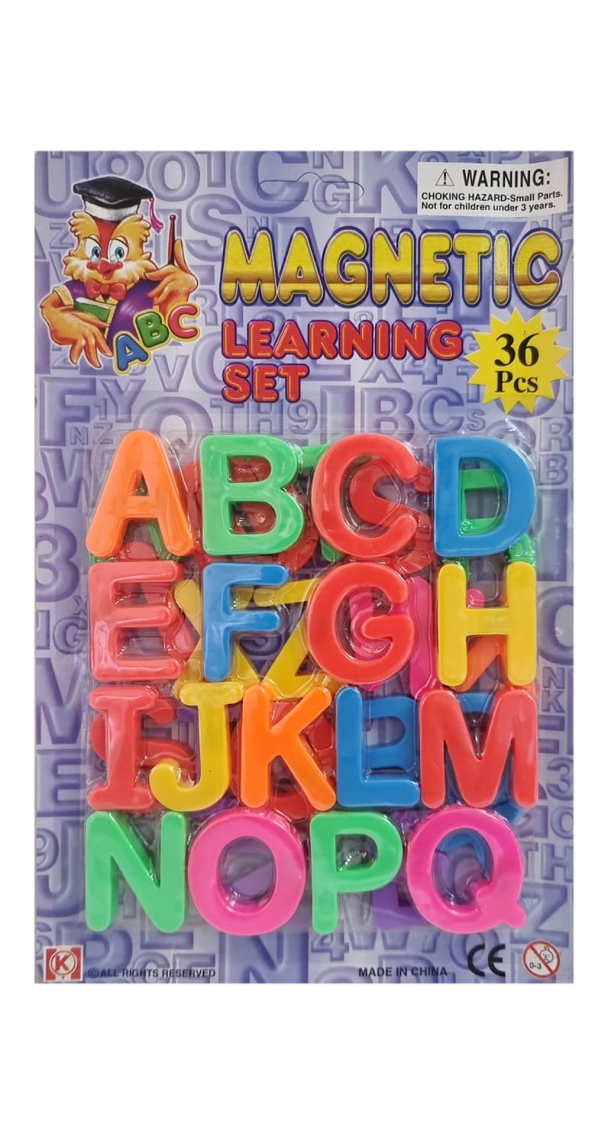Magnetic Letters/Numbers (Assorted) Learning Set 3.5cm - 36pcs