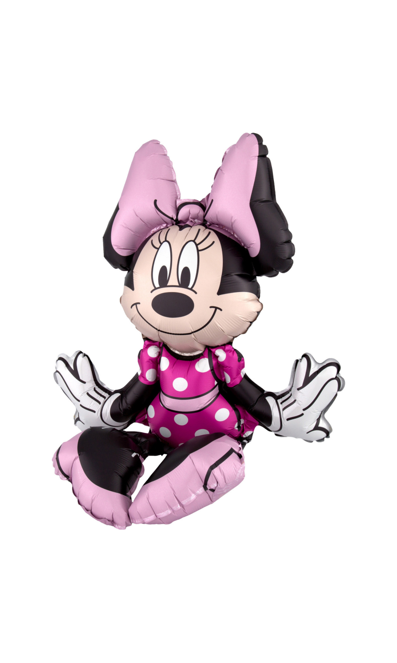 Minnie Mouse Sitter Foil Balloon (Airfill Only) - 45cm x 48cm