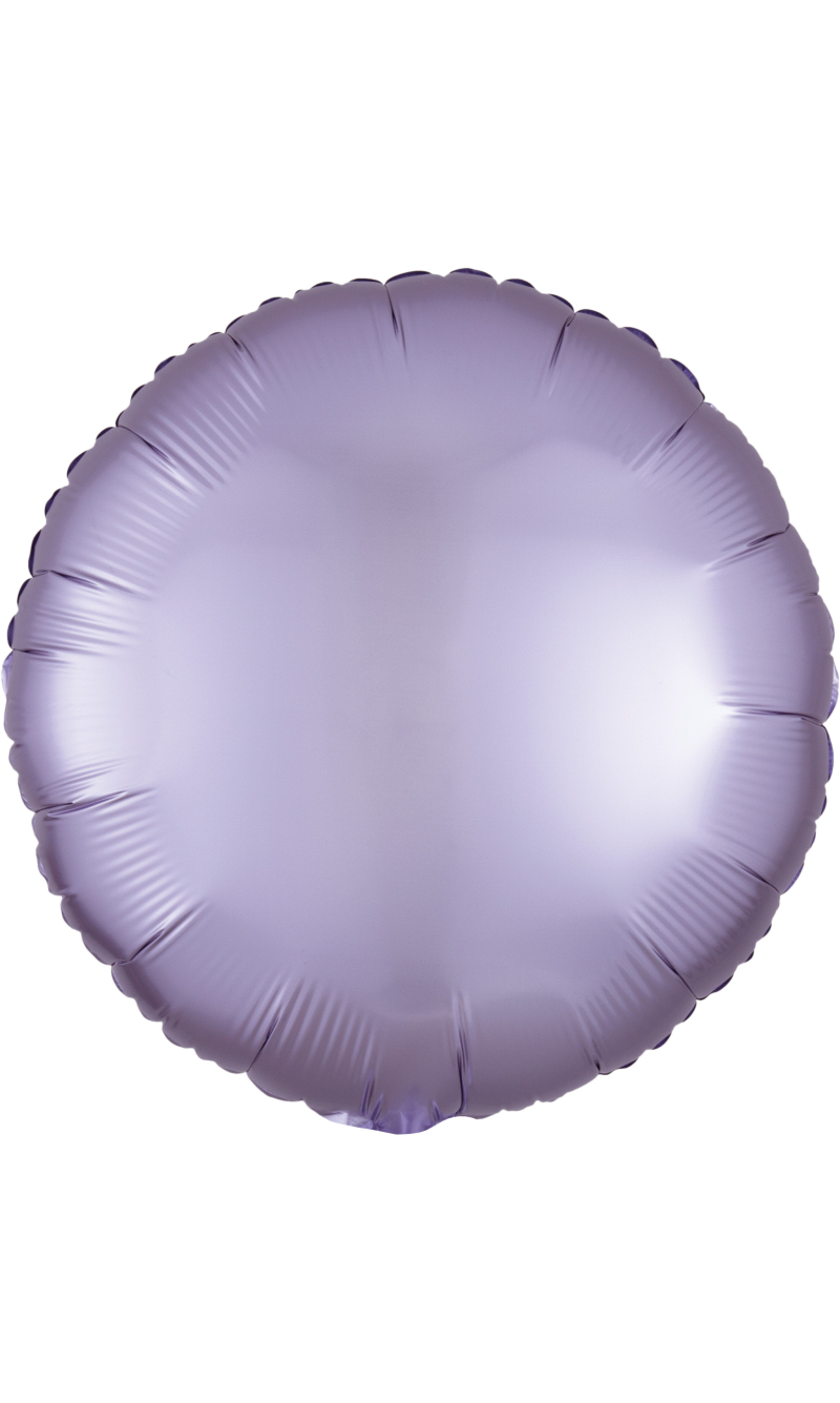 Satin Luxe Pastel Lilac Crcle Standard Circle Foil Balloon 18" (45cm)