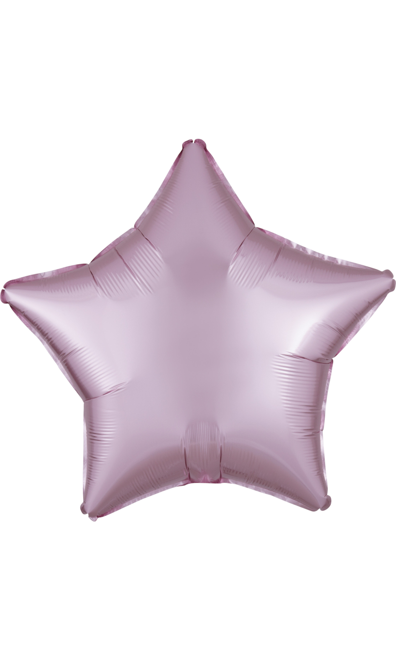 Satin Luxe Pastel Pink Standard Star Foil Balloon 18" (45cm)