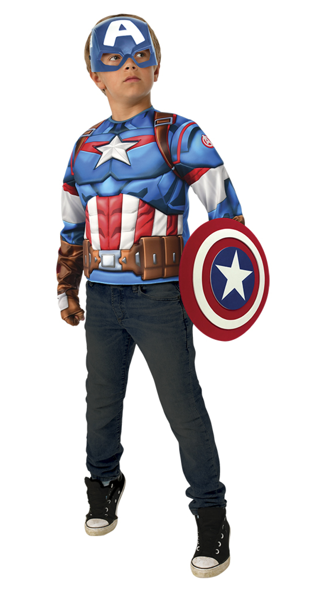 Official Licensed Captain America Costume Set - Age 5 to 8 Years