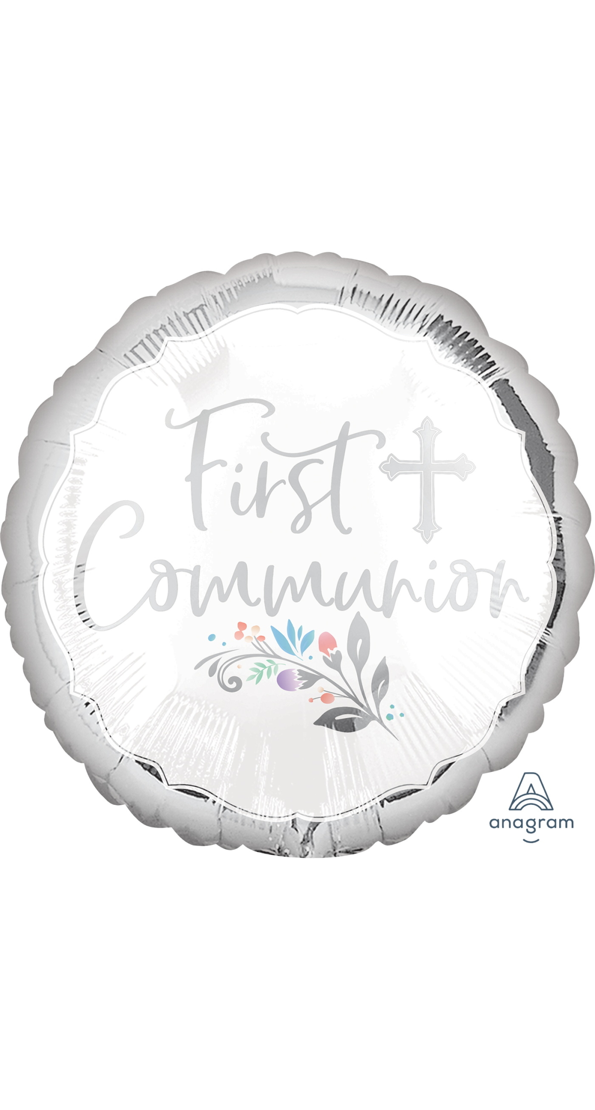 Holy Day First Communion Standard Circle Foil Balloon 17" (42cm)