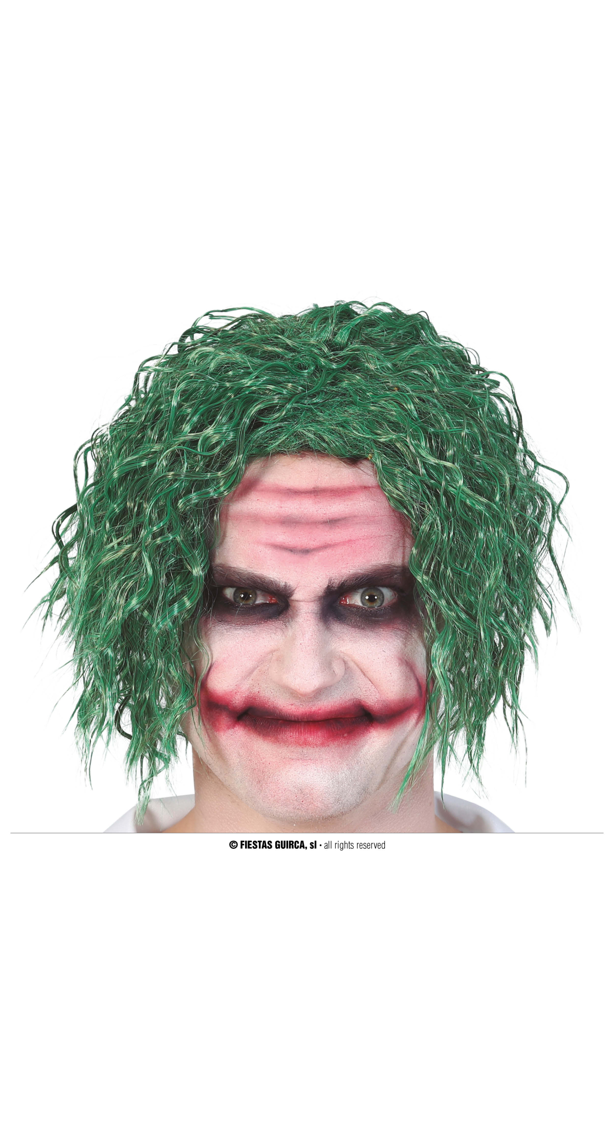 Green Clown Joker Wig - Adult One Size
