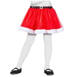 Mrs Claus Red Glitter Tutu Christmas Children